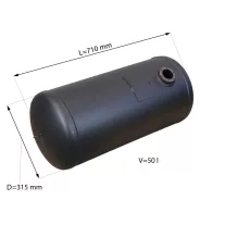 D=315 mm V=50L Hengeres tartály - Atiker - 2025