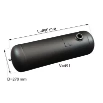 D=270mm V=45L Hengeres tartály - Atiker - 2026
