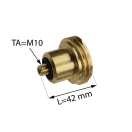 M10 rövid adapter, Dish típusú olasz töltőszelepről német töltőpisztolyra M10 rövid adapter, Dish típusú olasz töltőszelepről német töltőpisztolyra