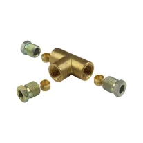 D=8/8/8mm rézcső elosztó T