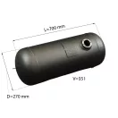 D=270mm V=35L Hengeres tartály - Atiker - 2026 D=270mm V=35L Hengeres tartály - Atiker - 2026