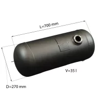 D=270mm V=35L Hengeres tartály - Atiker - 2026