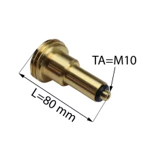   L=80mm Dish (Magyarország) -> ACME adapter (Németország, Belgium) Tomasetto töltőszelephez (M10x1)