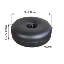 D=720mm H=270mm V=89L belső szelepes pótkeréktartály - 2026 - Atiker D=720mm H=270mm V=89L belső szelepes pótkeréktartály - 2026 - Atiker