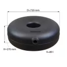 D=720mm H=270mm V=89L külső multiszelepes pótkeréktartály - 2026 - Atiker