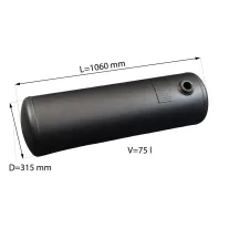 D=315 mm V=75L Hengeres tartály - Atiker - 2026