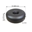 D=680mm H=270mm V=79L belső multiszelepes pótkeréktartály - 2026 - Atiker D=680mm H=270mm V=79L belső multiszelepes pótkeréktartály - 2026 - Atiker