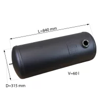 D=315 mm V=60L Hengeres tartály - Atiker - 2026