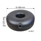 D=580mm  H=225mm V=45L külső multiszelepes pótkeréktartály - 2026 - Atiker