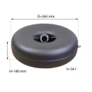 D=565mm H=180mm V=34L belső multiszelepes pótkeréktartály - Atiker - 2026