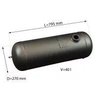 D=270mm V=40L Hengeres tartály - Atiker - 2026