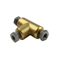 D=6/6/6mm rézcső elosztó T