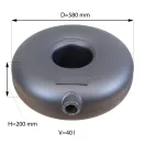 D=580mm H=200mm V=40L külső multiszelepes pótkeréktartály - Atiker - 2025