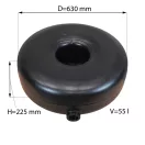D=630mm H=225mm V=55l külső multiszelepes pótkeréktartály - GZWM - 2026